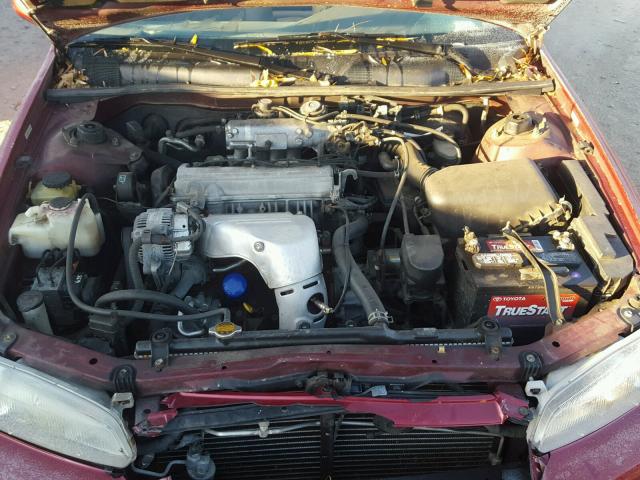 4T1BG22K7VU112840 - 1997 TOYOTA CAMRY CE BURGUNDY photo 7