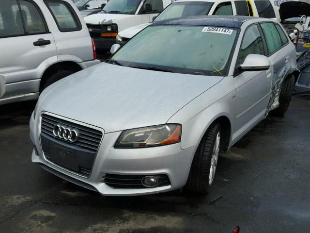 WAUKEBFM2AA139894 - 2010 AUDI A3 PREMIUM SILVER photo 2