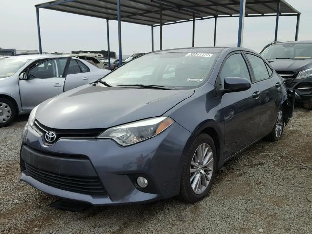 5YFBURHE5EP100884 - 2014 TOYOTA COROLLA L GRAY photo 2