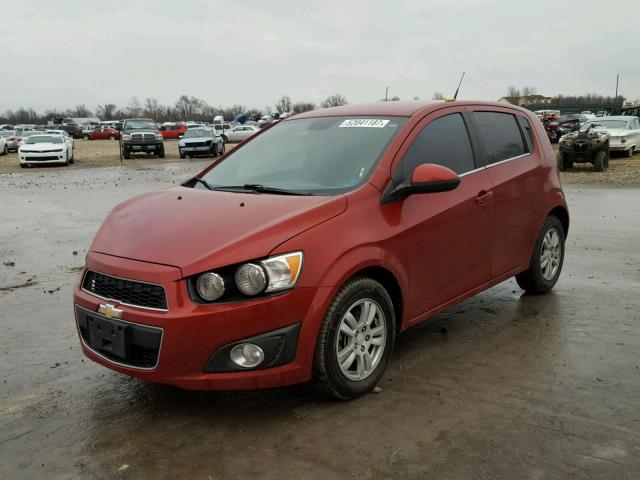 1G1JC6SH9D4118749 - 2013 CHEVROLET SONIC LT RED photo 2