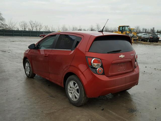 1G1JC6SH9D4118749 - 2013 CHEVROLET SONIC LT RED photo 3