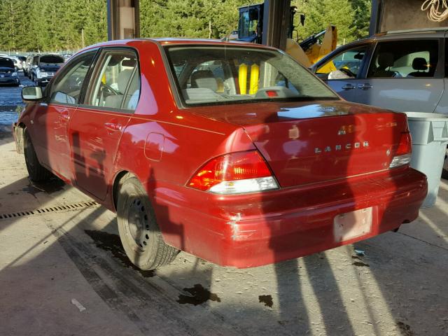 JA3AJ26E92U013159 - 2002 MITSUBISHI LANCER ES RED photo 3