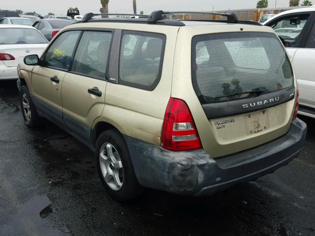 JF1SG63663H706263 - 2003 SUBARU FORESTER 2 GOLD photo 3