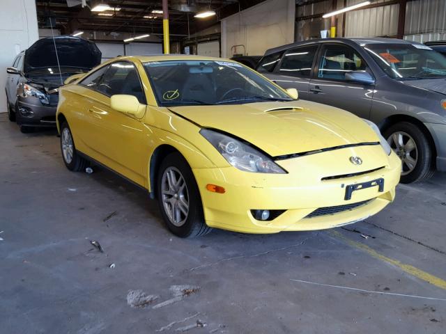 JTDDR32T930165498 - 2003 TOYOTA CELICA GT YELLOW photo 1