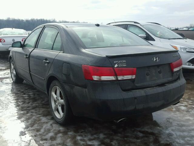 5NPEU46F08H388777 - 2008 HYUNDAI SONATA SE BLACK photo 3