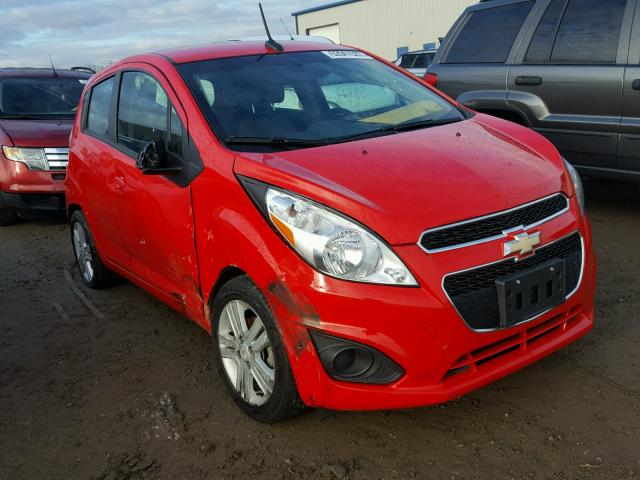 KL8CD6S95EC557307 - 2014 CHEVROLET SPARK 1LT RED photo 1