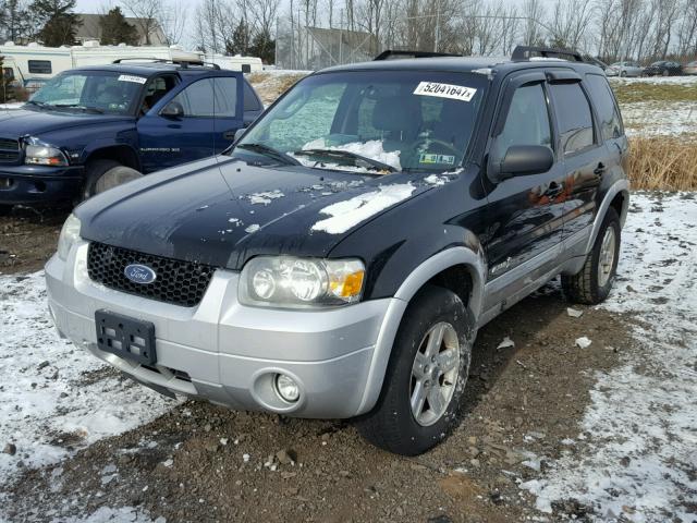 1FMCU59HX7KA15946 - 2007 FORD ESCAPE HEV BLACK photo 2