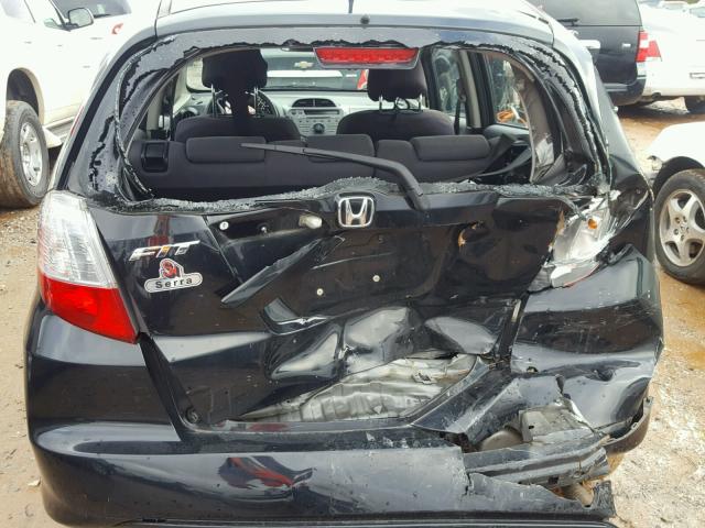 JHMGE8H30CC036267 - 2012 HONDA FIT BLACK photo 9