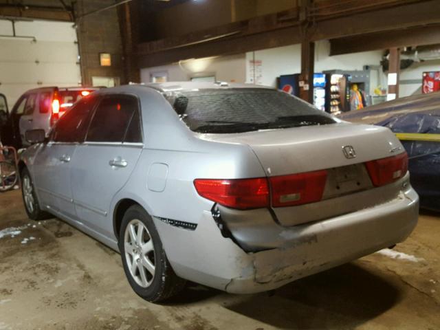 1HGCM66565A070581 - 2005 HONDA ACCORD EX SILVER photo 3