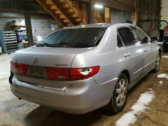 1HGCM66565A070581 - 2005 HONDA ACCORD EX SILVER photo 4