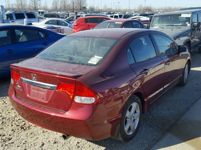 19XFA1F65AE017488 - 2010 HONDA CIVIC Bordo foto 4