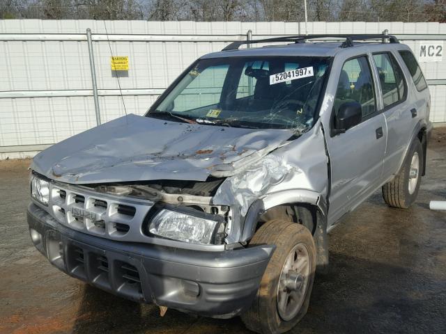 4S2CK58D414335241 - 2001 ISUZU RODEO S GRAY photo 2