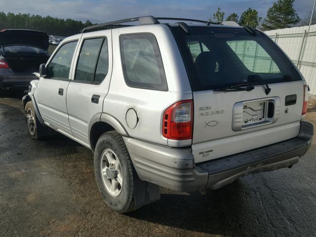 4S2CK58D414335241 - 2001 ISUZU RODEO S GRAY photo 3