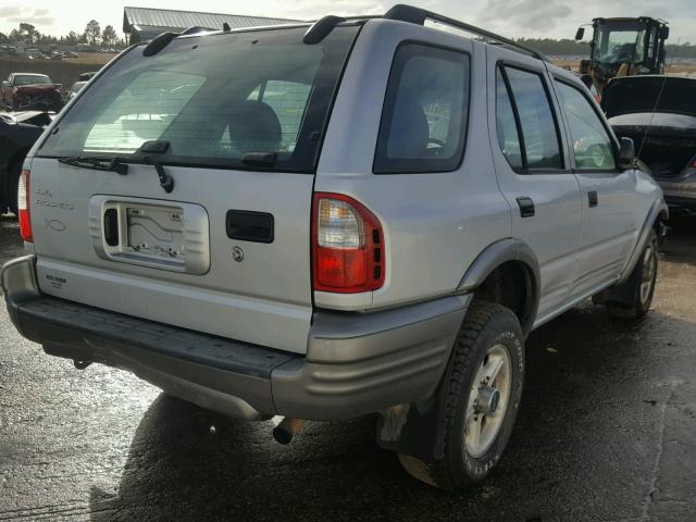 4S2CK58D414335241 - 2001 ISUZU RODEO S GRAY photo 4