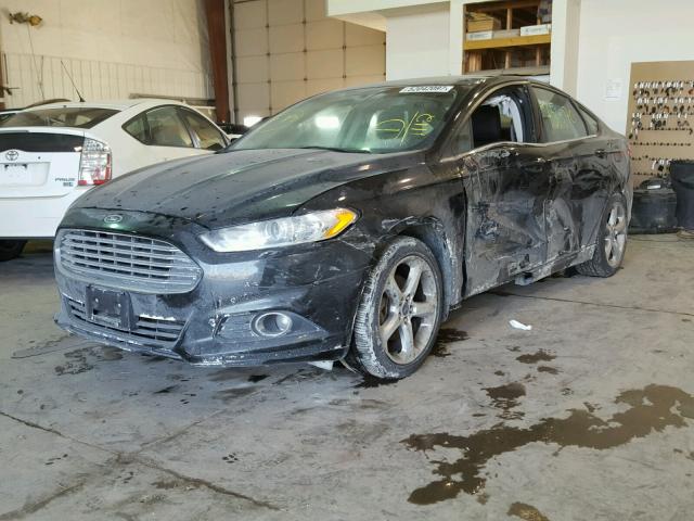 3FA6P0HRXDR361112 - 2013 FORD FUSION SE BLACK photo 2