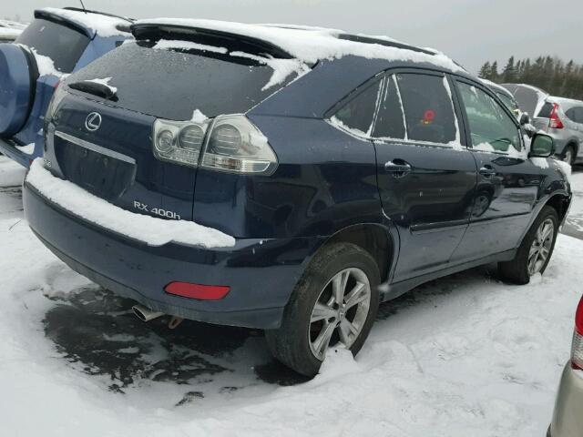 JTJHW31UX60041570 - 2006 LEXUS RX 400 BLUE photo 4