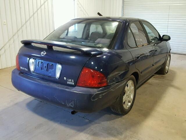 3N1CB51D66L551781 - 2006 NISSAN SENTRA 1.8 BLUE photo 4