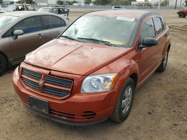 1B3HB28B77D407297 - 2007 DODGE CALIBER ORANGE photo 2