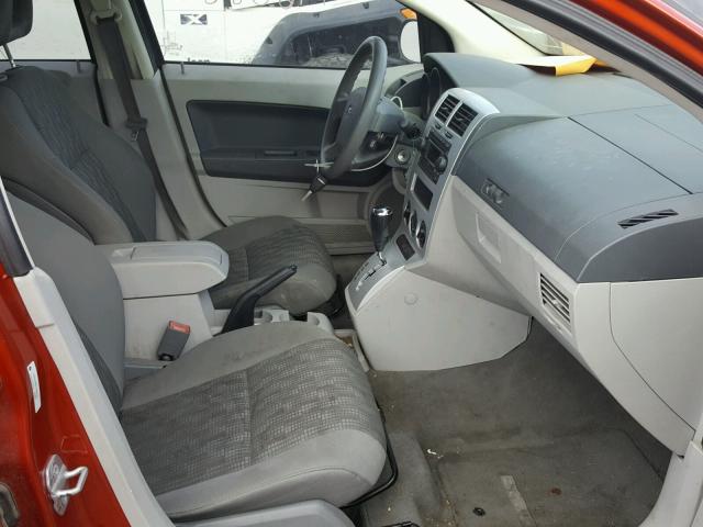 1B3HB28B77D407297 - 2007 DODGE CALIBER ORANGE photo 5