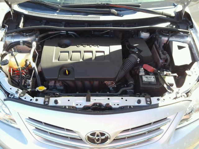 5YFBU4EE8DP127647 - 2013 TOYOTA COROLLA BA SILVER photo 7