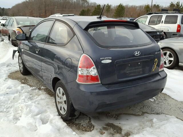 KMHCM36C58U077029 - 2008 HYUNDAI ACCENT GS GRAY photo 3