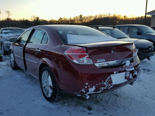 1G8ZV57718F104444 - 2008 SATURN AURA XR MAROON photo 3