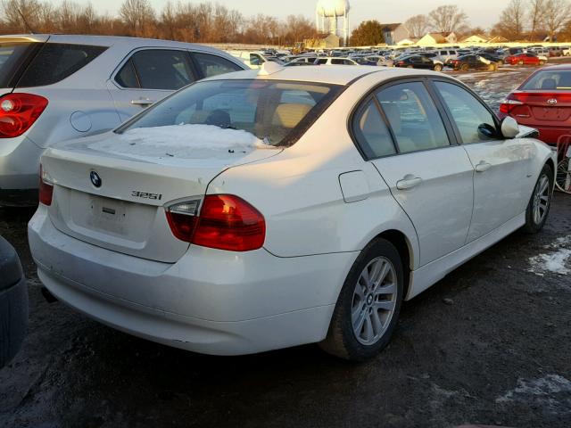 WBAVB13556KR66903 - 2006 BMW 325 I WHITE photo 4