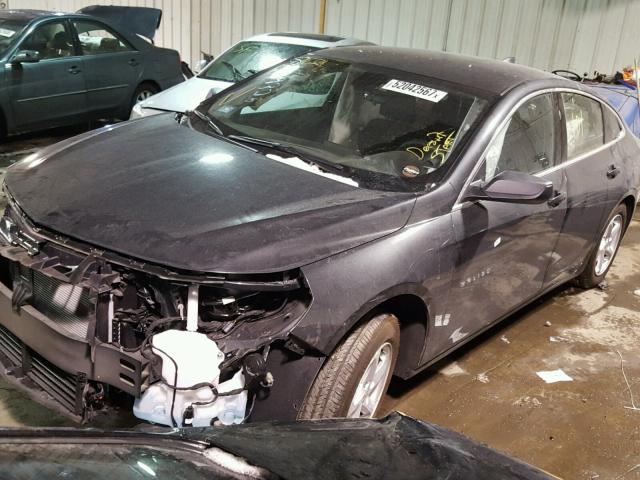 1G1ZB5ST8JF107035 - 2018 CHEVROLET MALIBU LS GRAY photo 2