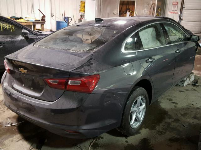 1G1ZB5ST8JF107035 - 2018 CHEVROLET MALIBU LS GRAY photo 4