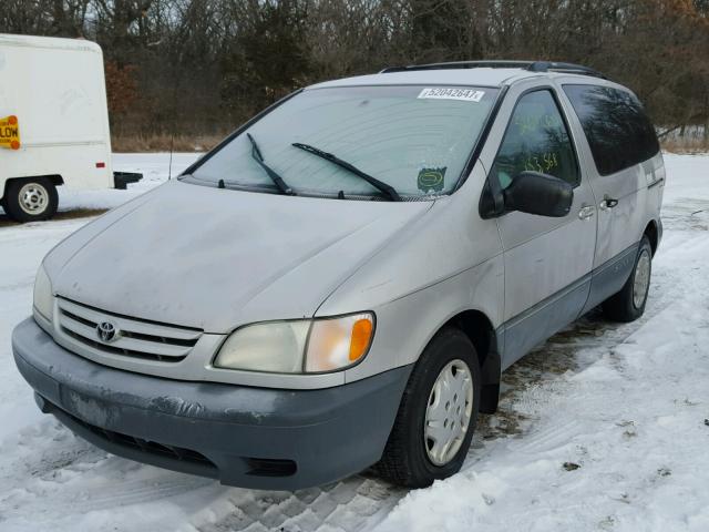 4T3ZF19C63U509227 - 2003 TOYOTA SIENNA CE SILVER photo 2