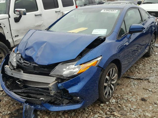 2HGFG3B02FH520579 - 2015 HONDA CIVIC EXL BLUE photo 2