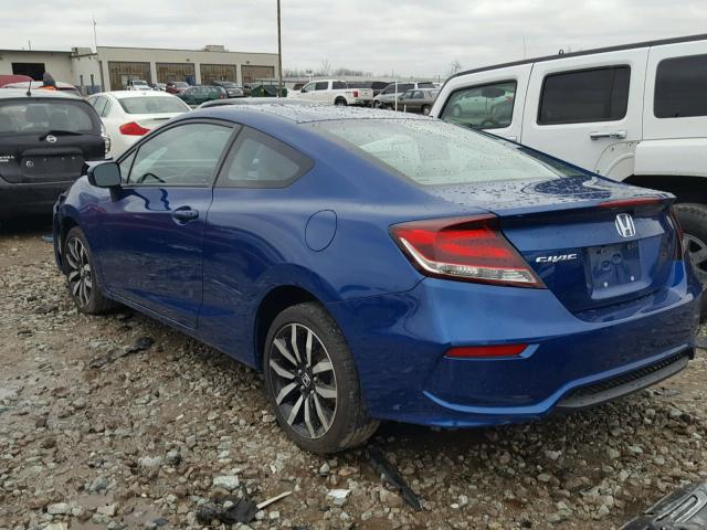 2HGFG3B02FH520579 - 2015 HONDA CIVIC EXL BLUE photo 3