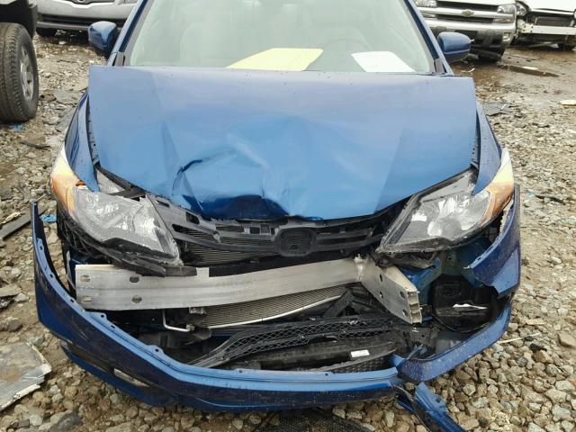 2HGFG3B02FH520579 - 2015 HONDA CIVIC EXL BLUE photo 9