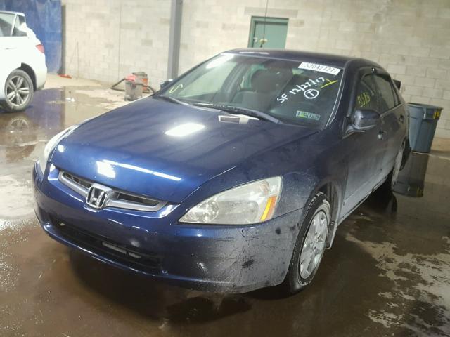 1HGCM56354A121964 - 2004 HONDA ACCORD LX BLUE photo 2