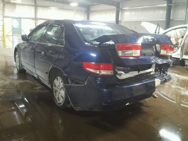 1HGCM56354A121964 - 2004 HONDA ACCORD LX BLUE photo 3