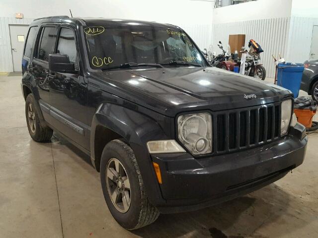 1J8GP28K28W180997 - 2008 JEEP LIBERTY SP BLACK photo 1