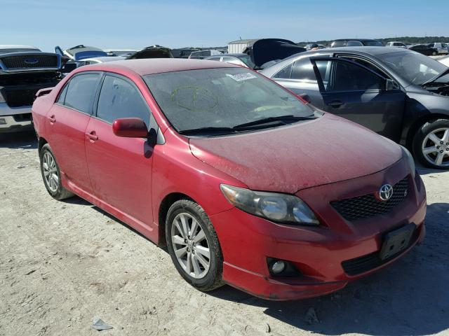 2T1BU4EEXAC504667 - 2010 TOYOTA COROLLA BA MAROON photo 1