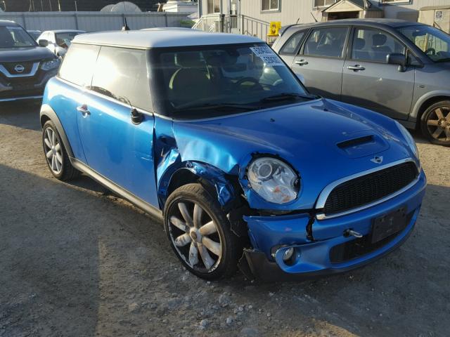 WMWMF7C51ATX44350 - 2010 MINI COOPER S BLUE photo 1