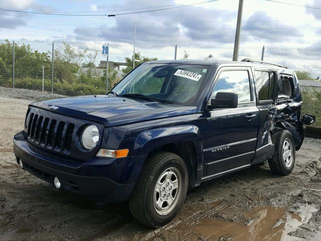 1C4NJPBA7GD716625 - 2016 JEEP PATRIOT SP BLUE photo 2