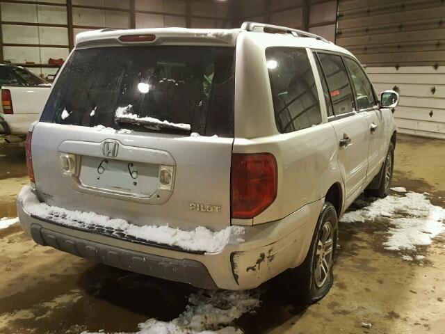 2HKYF18483H622867 - 2003 HONDA PILOT EX SILVER photo 4