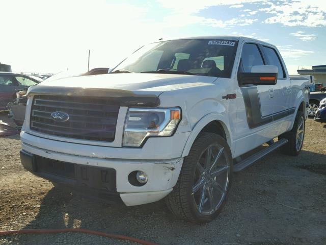 1FTFW1CT9EFA75448 - 2014 FORD F150 SUPER WHITE photo 2