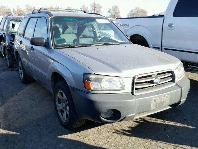 JF1SG63695H752740 - 2005 SUBARU FORESTER 2 SILVER photo 1