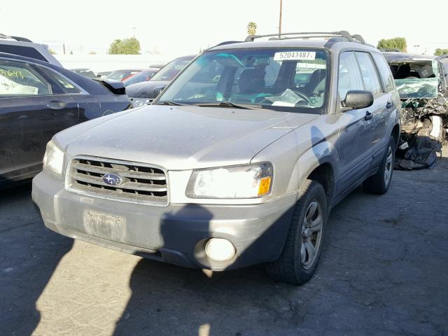 JF1SG63695H752740 - 2005 SUBARU FORESTER 2 SILVER photo 2