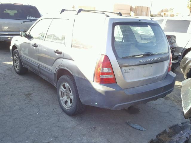 JF1SG63695H752740 - 2005 SUBARU FORESTER 2 SILVER photo 3