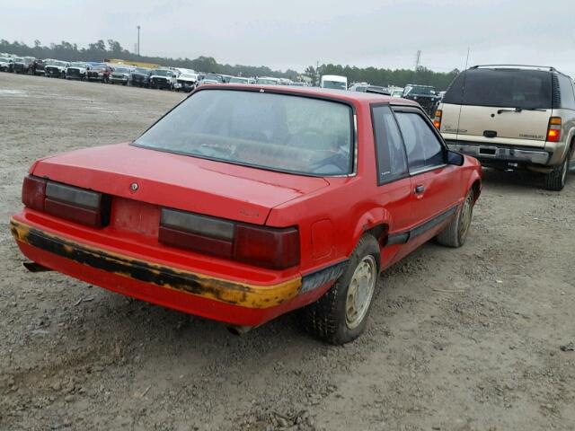 1FACP40E7LF169726 - 1990 FORD MUSTANG LX RED photo 4