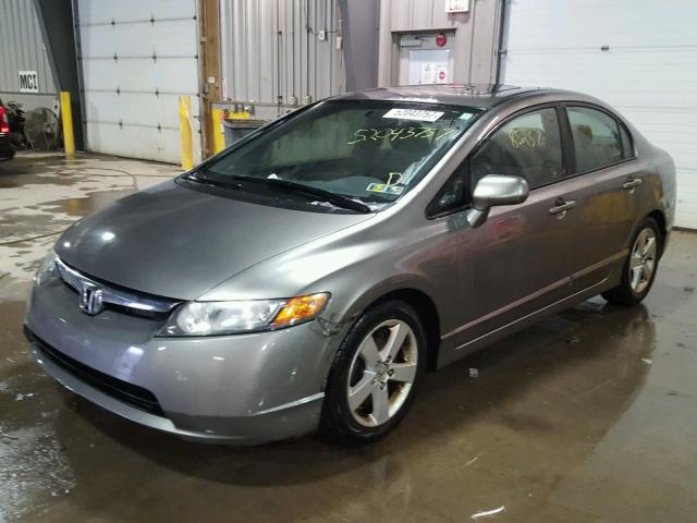 1HGFA16807L077908 - 2007 HONDA CIVIC EX GRAY photo 2