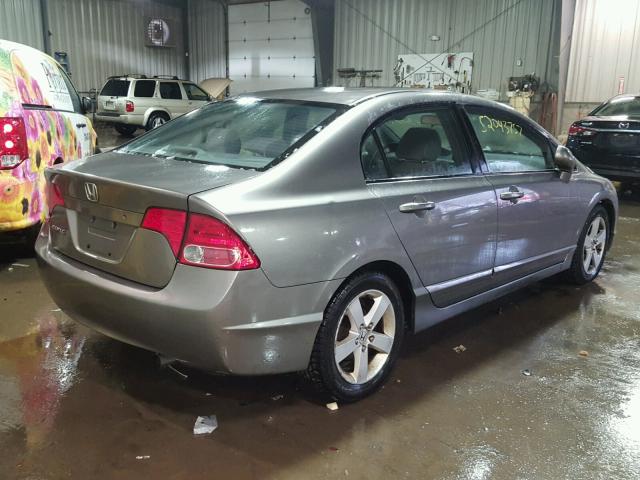 1HGFA16807L077908 - 2007 HONDA CIVIC EX GRAY photo 4