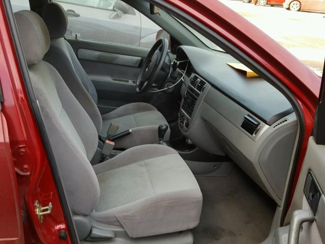 KL5JD56Z76K336162 - 2006 SUZUKI FORENZA BURGUNDY photo 5