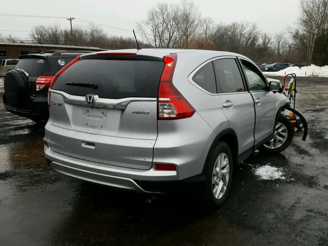 2HKRM4H56GH635322 - 2016 HONDA CR-V EX SILVER photo 4