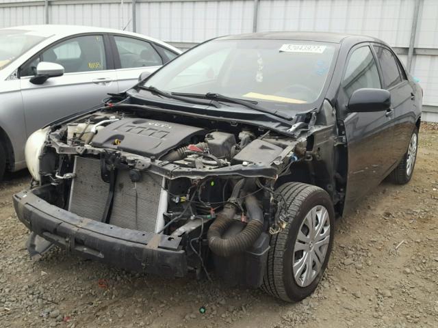 1NXBU40E89Z003987 - 2009 TOYOTA COROLLA BA BLACK photo 2